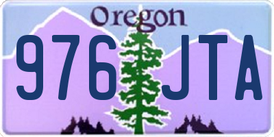 OR license plate 976JTA