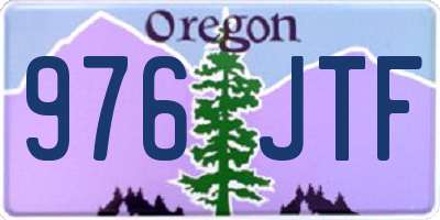 OR license plate 976JTF