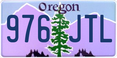 OR license plate 976JTL