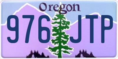 OR license plate 976JTP