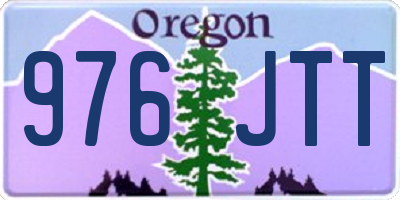 OR license plate 976JTT