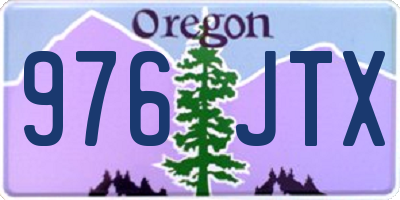 OR license plate 976JTX