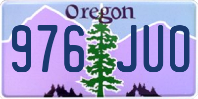 OR license plate 976JUO