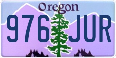 OR license plate 976JUR