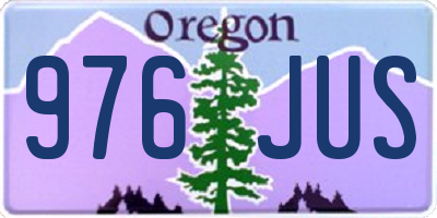 OR license plate 976JUS