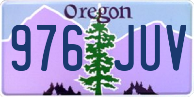 OR license plate 976JUV