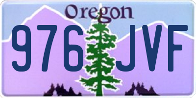 OR license plate 976JVF