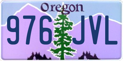 OR license plate 976JVL