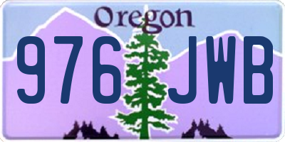 OR license plate 976JWB