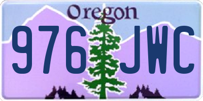 OR license plate 976JWC