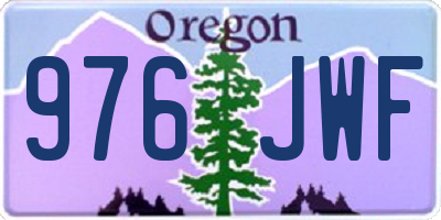 OR license plate 976JWF