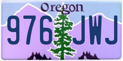 OR license plate 976JWJ