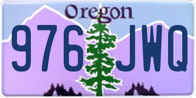 OR license plate 976JWQ