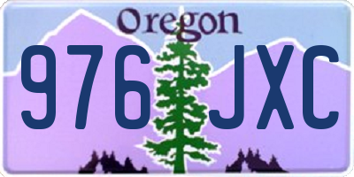 OR license plate 976JXC