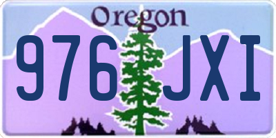 OR license plate 976JXI
