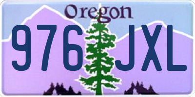 OR license plate 976JXL