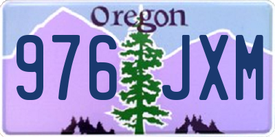 OR license plate 976JXM
