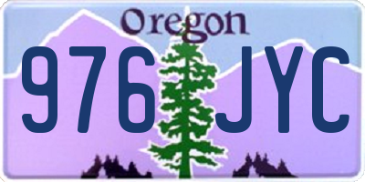 OR license plate 976JYC