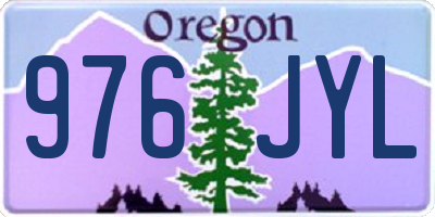 OR license plate 976JYL