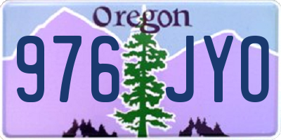OR license plate 976JYO