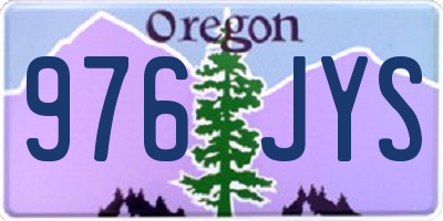 OR license plate 976JYS