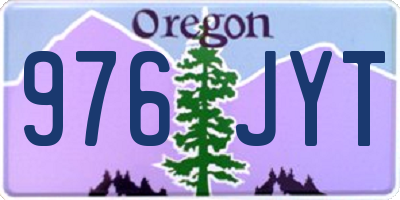 OR license plate 976JYT