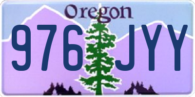 OR license plate 976JYY