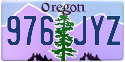 OR license plate 976JYZ