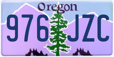 OR license plate 976JZC