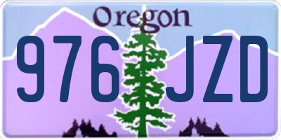 OR license plate 976JZD