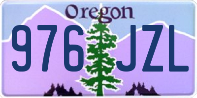 OR license plate 976JZL