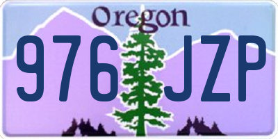 OR license plate 976JZP