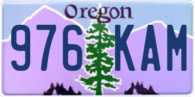 OR license plate 976KAM