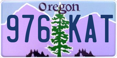 OR license plate 976KAT