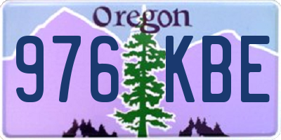 OR license plate 976KBE