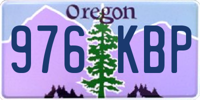 OR license plate 976KBP