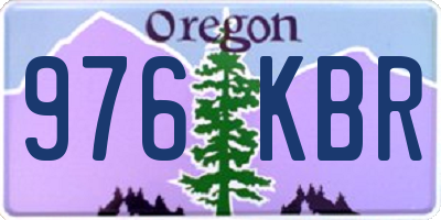 OR license plate 976KBR