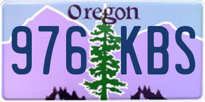 OR license plate 976KBS