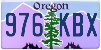 OR license plate 976KBX