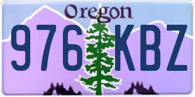 OR license plate 976KBZ