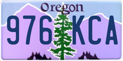 OR license plate 976KCA