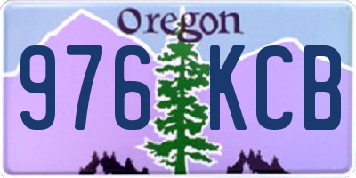 OR license plate 976KCB