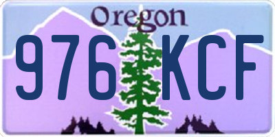 OR license plate 976KCF