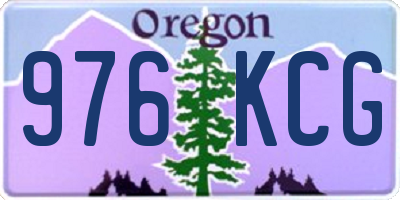 OR license plate 976KCG