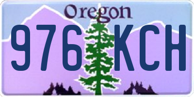 OR license plate 976KCH