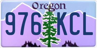 OR license plate 976KCL