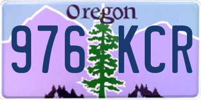 OR license plate 976KCR