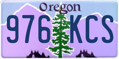 OR license plate 976KCS