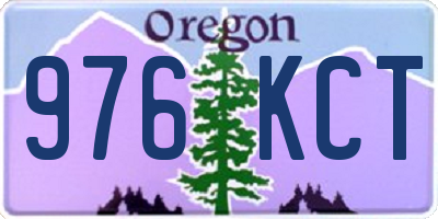OR license plate 976KCT