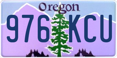 OR license plate 976KCU